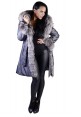 Dámsky textilný kabát Ankara grey